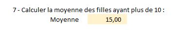 Excel formation - Calcul de moyenne - 09