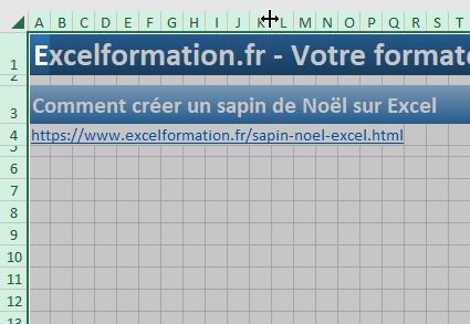 Excel formation - sapin noel - 02