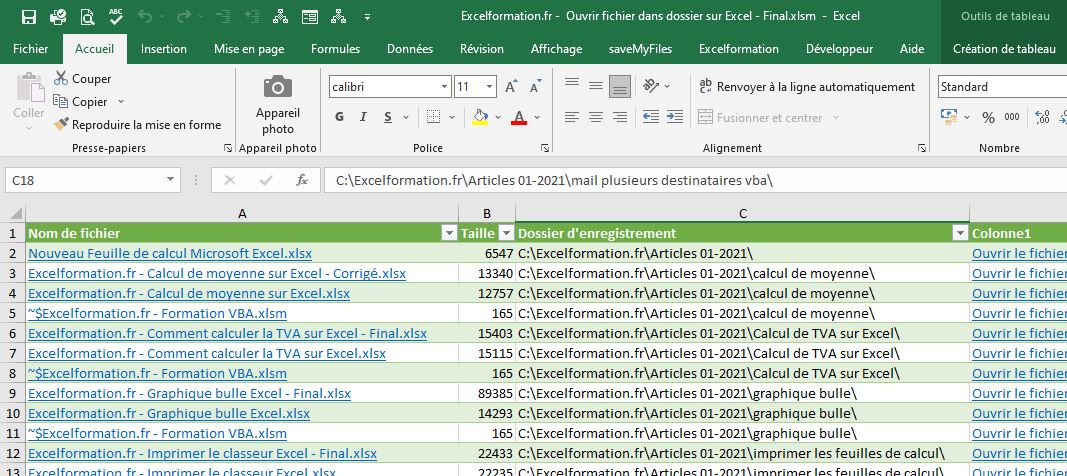 Excel formation - import export de modules vba - 01