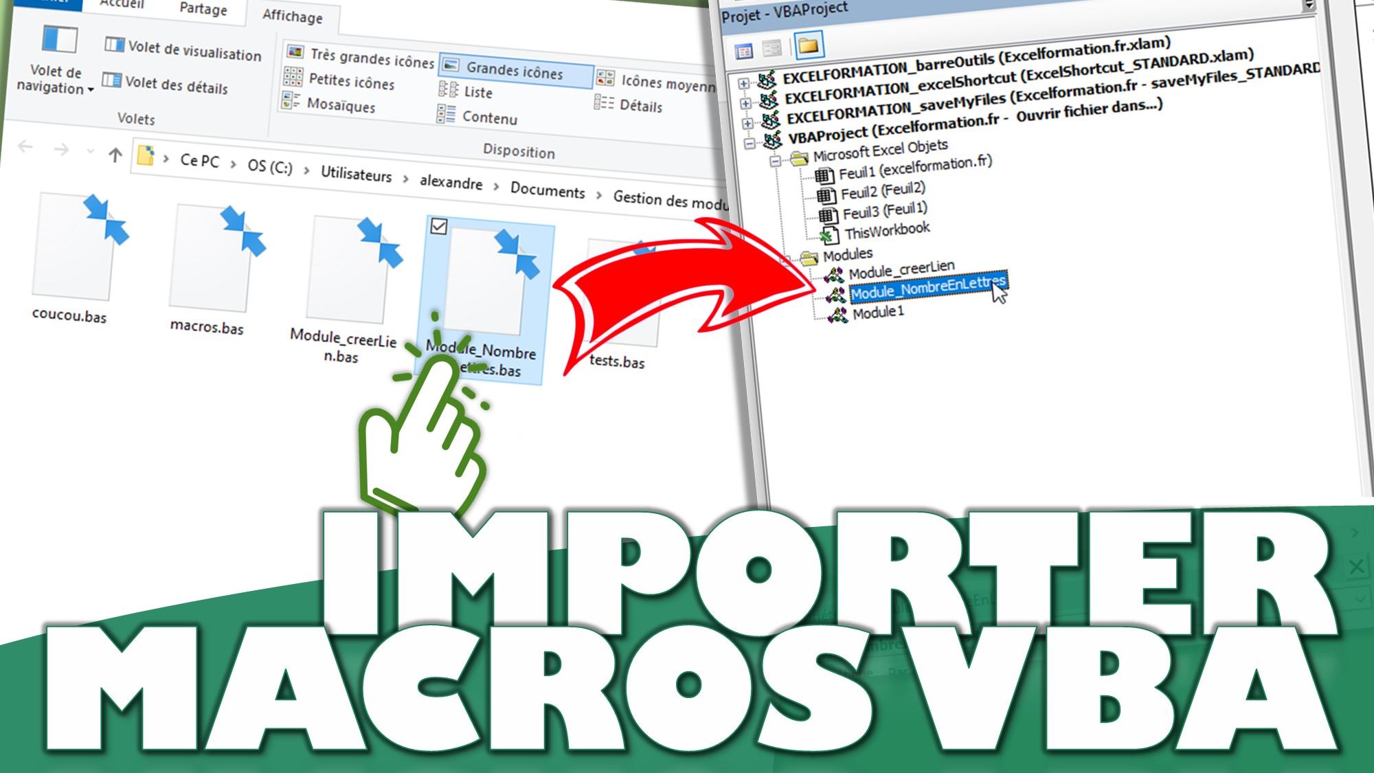 Comment exporter et importer des modules VBA d'Excel ?