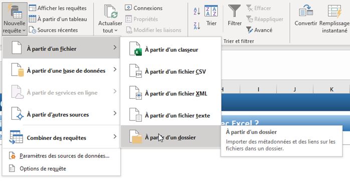 Excel formation - Obtenir la liste de fichiers - 02