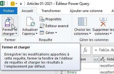 Excel formation - Obtenir la liste de fichiers - 12