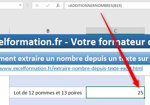 Excel formation - extraire nombre d un texte - p2 - 10