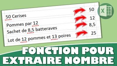 Comment extraire un nombre à partir d’un texte automatiquement sur Excel ?