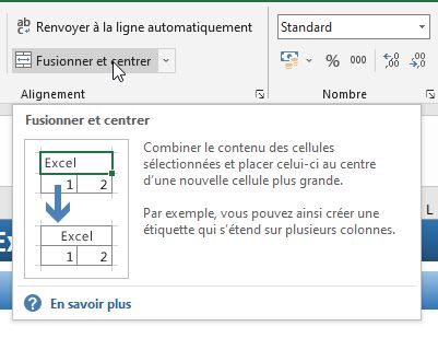 Excel formation - pas de fusion - 04