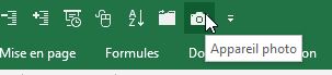 Excel formation - Appareil photo Excel - 04