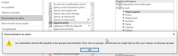 Excel formation - Appareil photo Excel - 06