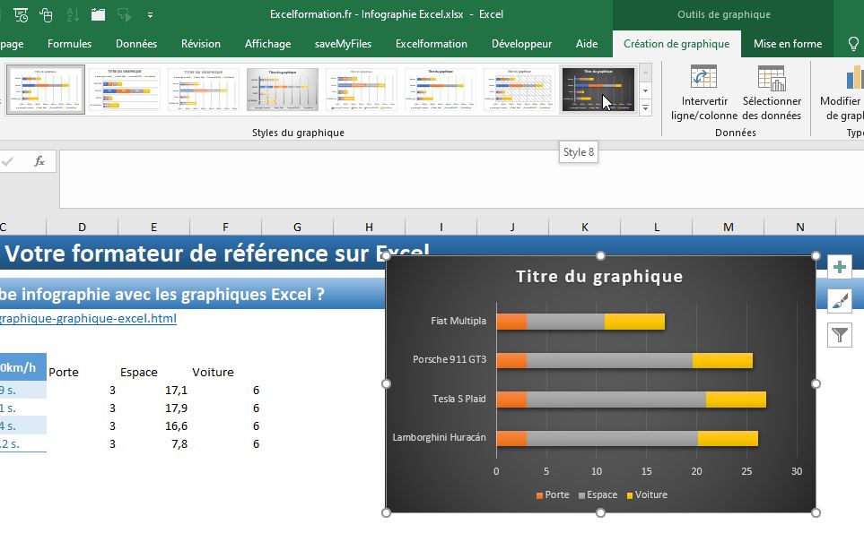Excel formation - Créer des infographies sur Excel - 13