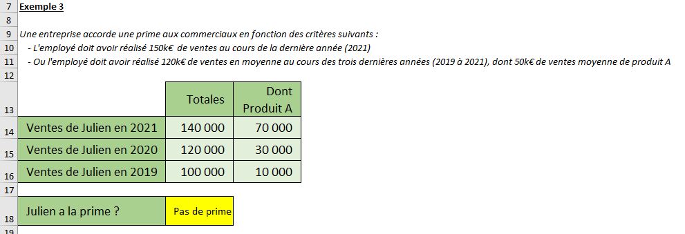 Excel formation - la fonction si par l'exemple - 09