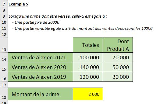 Excel formation - la fonction si par l'exemple - 11