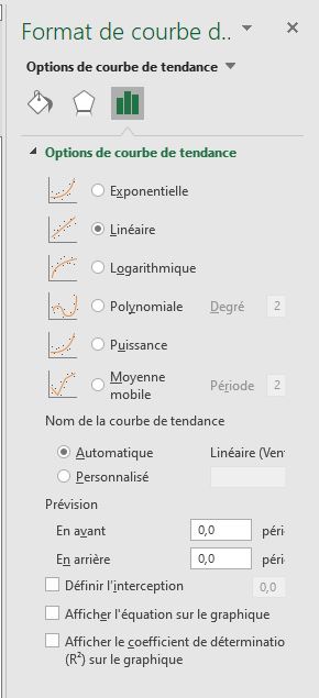 Excel formation - courbe tendance - 08