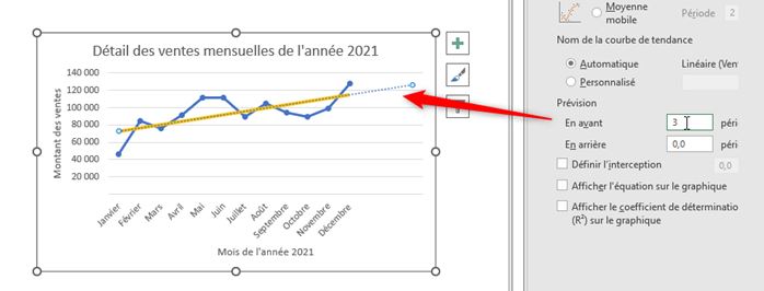 Excel formation - courbe tendance - 09