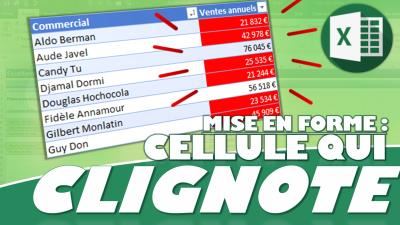Comment faire clignoter une cellule Excel ? La mise en forme dynamique