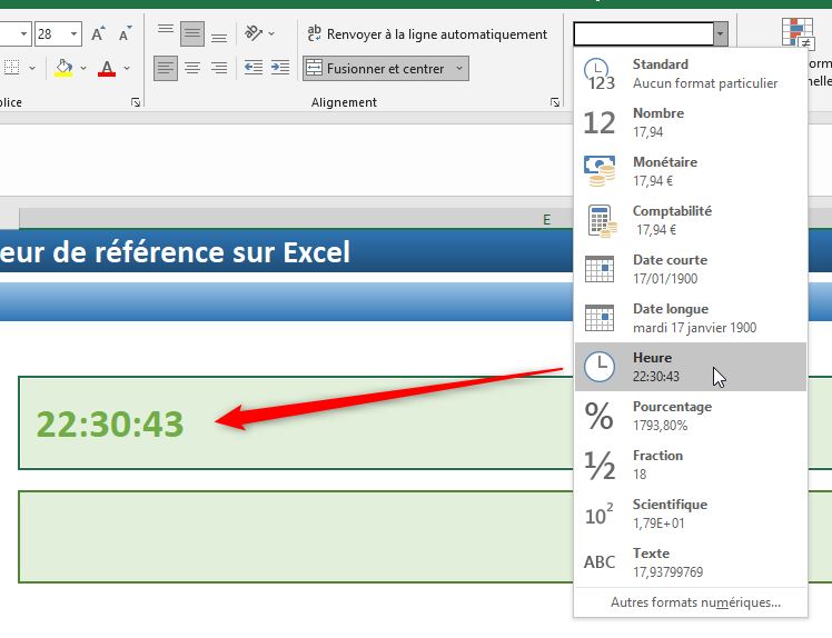 Excel formation - créer un décompte - 03