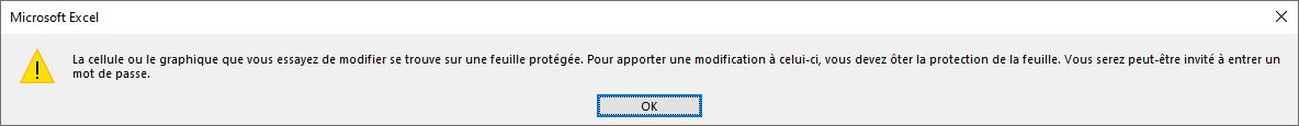 Excel formation - protéger les données - 04