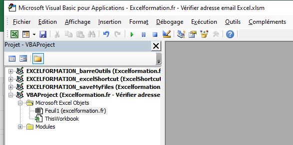 Excel formation - vérifier email - 05