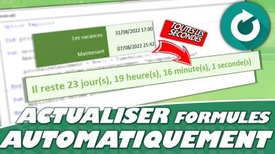 Comment automatiser la mise à jour des formules Excel ?