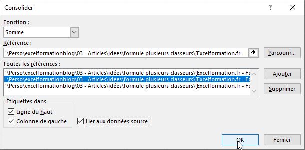 Excel formation - formule plusieurs classeurs - 14