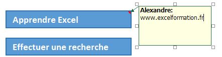 Excel formation - lien dans commentaire - 03