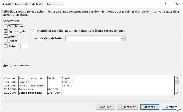 Excel formation - 1 - Lire un fichier texte sans VBA - 02