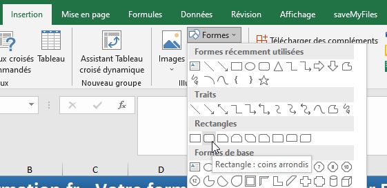 Excel formation - arbre généalogique - 01