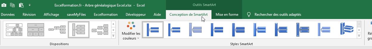 Excel formation - arbre généalogique - 20