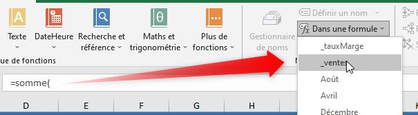 Excel formation - les noms de cellules - 03