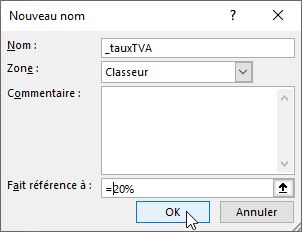 Excel formation - les noms de cellules - 10