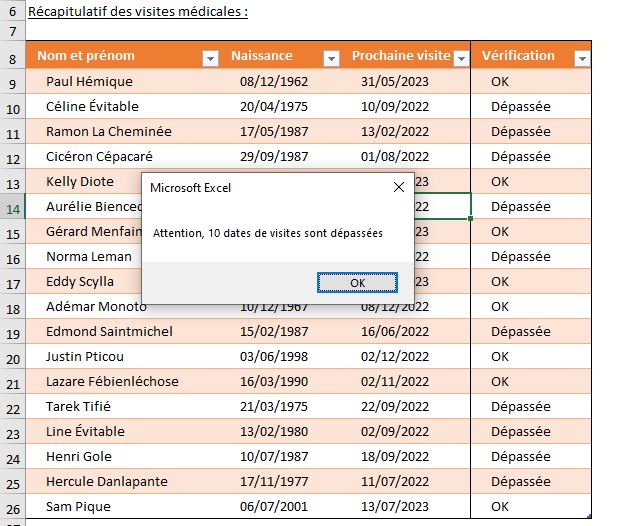 Excel formation - macro à l ouverture - 16