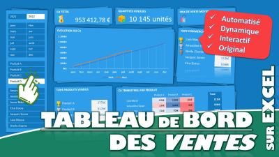 « Tableau de bord des Ventes » sur Excel