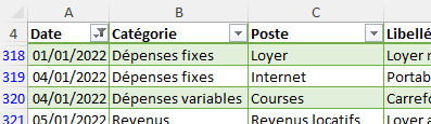 Excel formation - Budget Familiale - 07