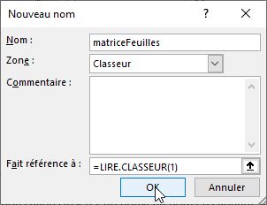 Excel formation - fonction pour lister le nom des feuilles - 05