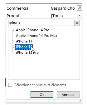 Excel formation - liste de recherche - 06