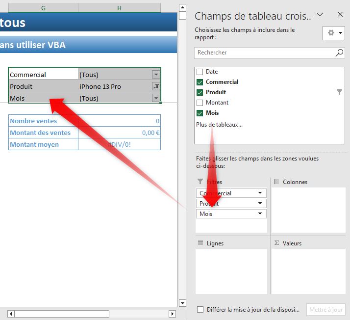 Excel formation - liste de recherche - 13