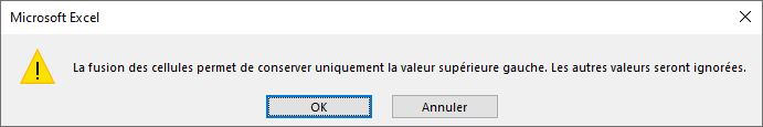 Excel formation - fusion cellules identiques - 04