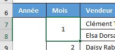 Excel formation - fusion cellules identiques - 05