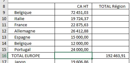 Excel formation - somme intelligente - 10