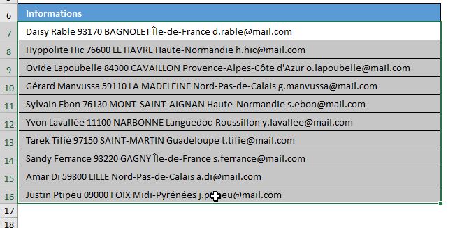 Excel formation - extraire mot - 02