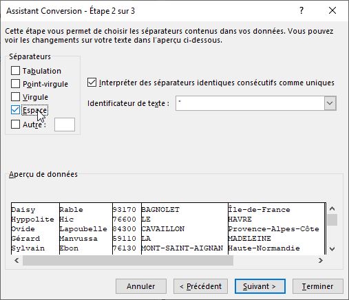 Excel formation - extraire mot - 04