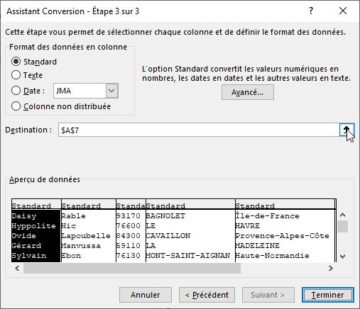 Excel formation - extraire mot - 05