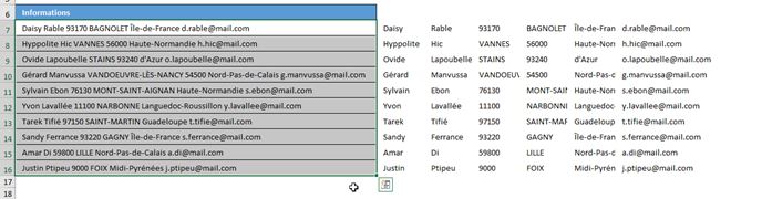 Excel formation - extraire mot - 06