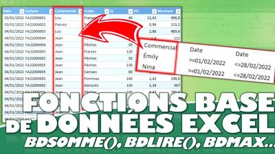 Comment améliorer votre gestion de données avec les fonctions base de données d’Excel ?