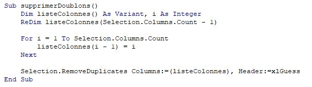 Excel formation - supprimer doublons - p2 - 03