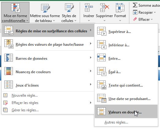 Excel formation - supprimer doublons - 03