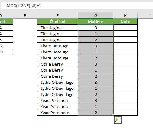 Excel formation - 3d to 2d - 07