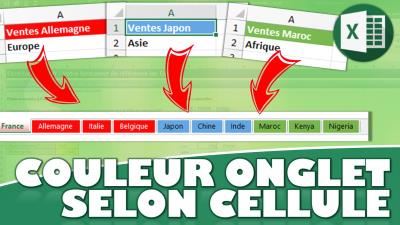 Comment automatiser le changement de couleur des onglets Excel ?