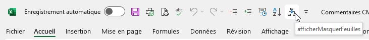Excel formation - Afficher masquer en 1 clic - 05