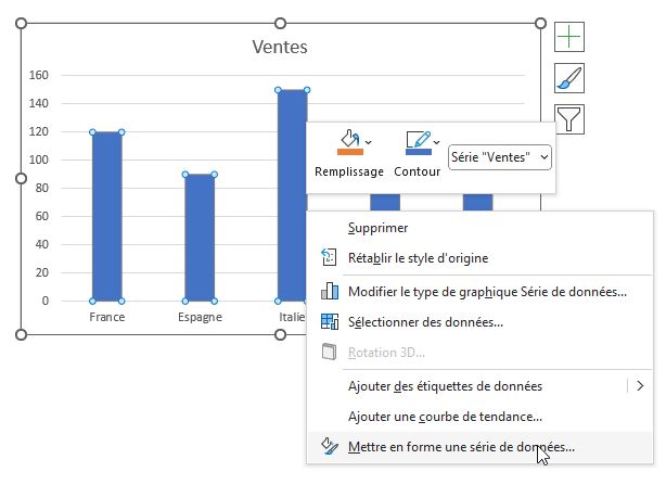 Excel formation - couleurs graphique différentes - 05