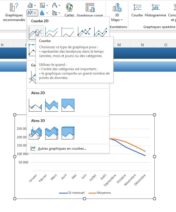 Excel formation - moyenne mobile - 03