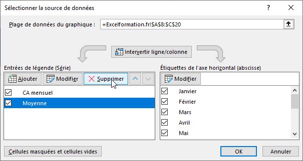 Excel formation - moyenne mobile - 06